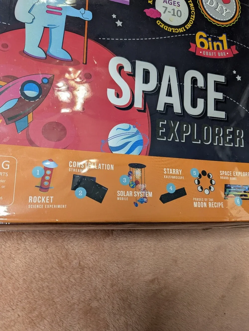 Space Explorer CRAFT KIT - Jack in The Box 6-in-1 New‎ Sealed Game DIY